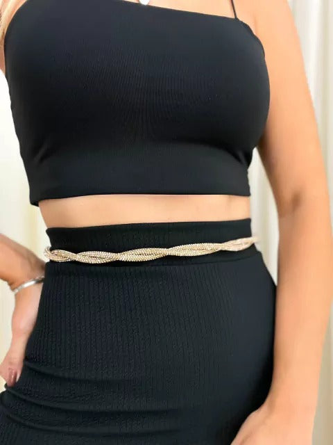 Cinto Feminino com Strass Luana Ref. 612