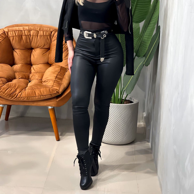 Calça Feminina Disco em Cirrê Rachel Ref. 692